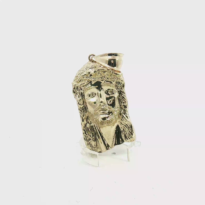 10k jesus pendant solid gold video
